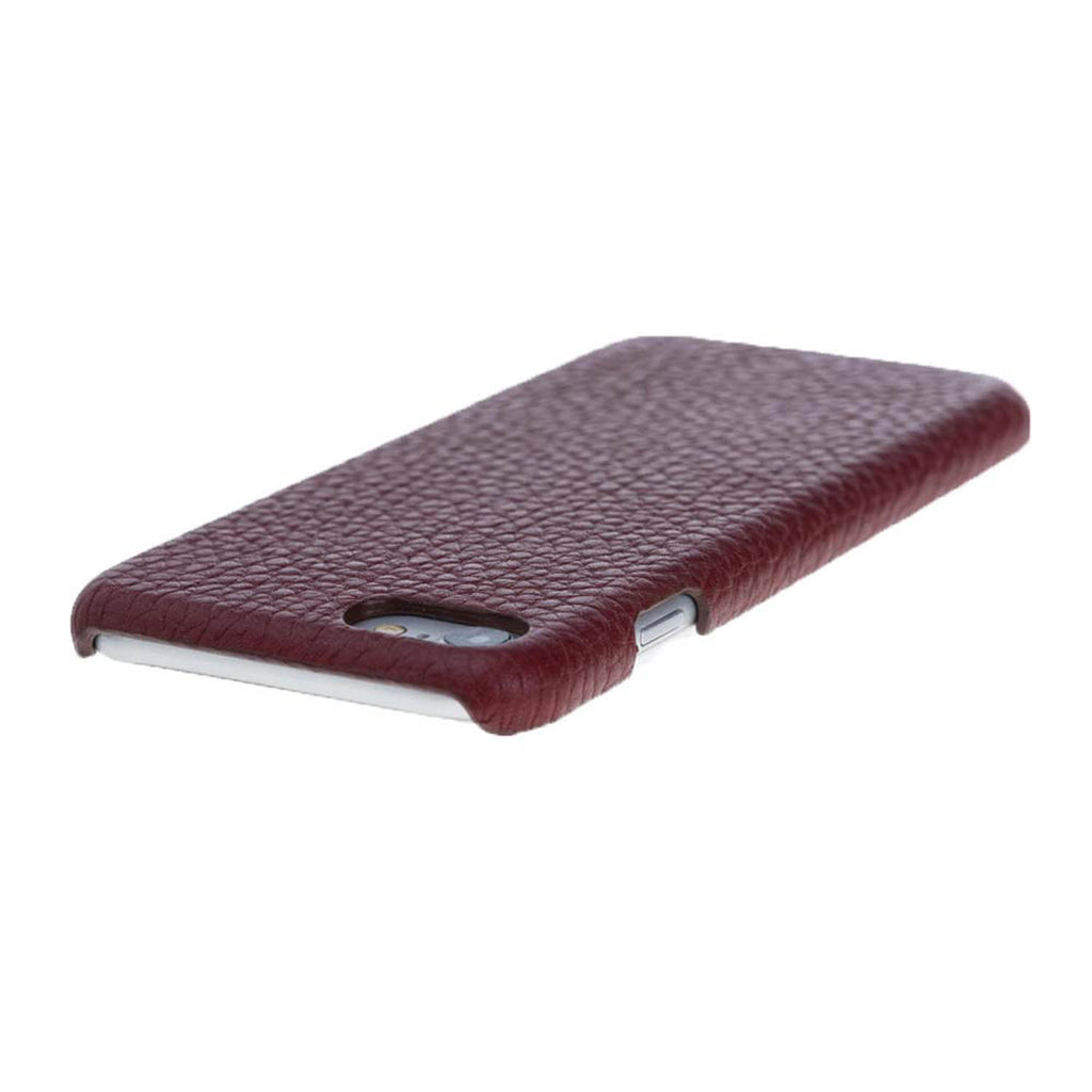iPhone SE / 8 / 7 Burgundy Leather Snap-On Case - Hardiston - 6