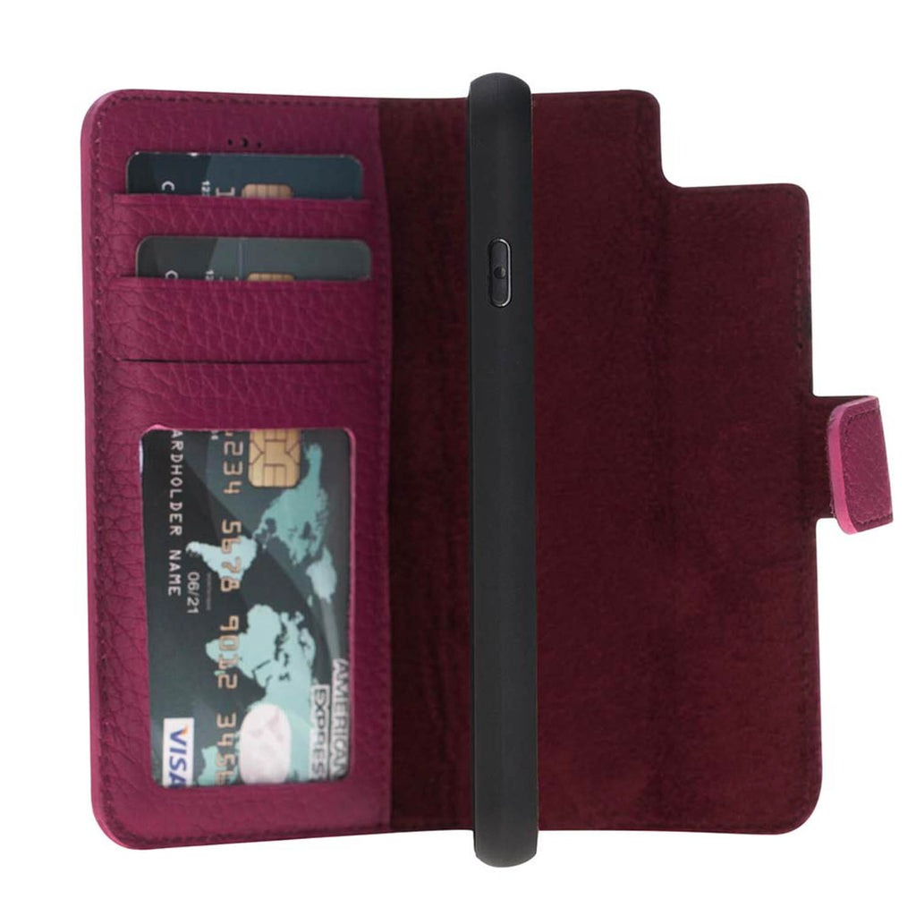 iPhone SE / 8 / 7 Pink Leather Detachable 2-in-1 Wallet Case with Card Holder - Hardiston - 8