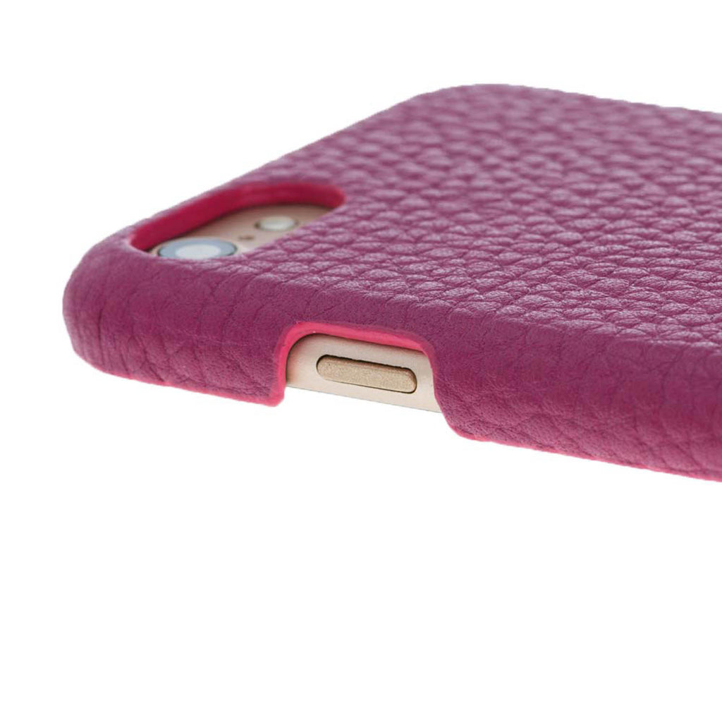 iPhone SE / 8 / 7 Pink Leather Snap-On Case - Hardiston - 6