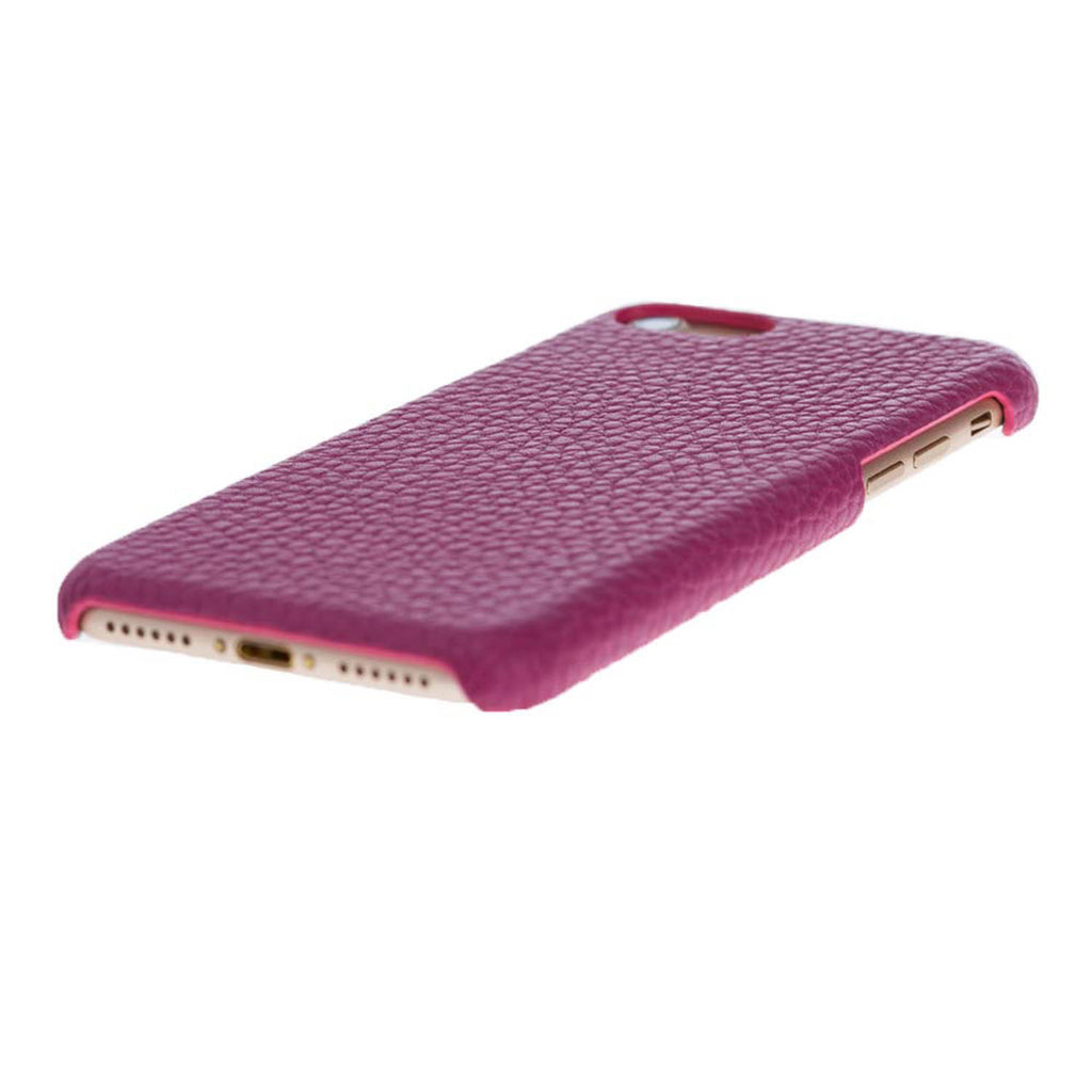 iPhone SE / 8 / 7 Pink Leather Snap-On Case - Hardiston - 7