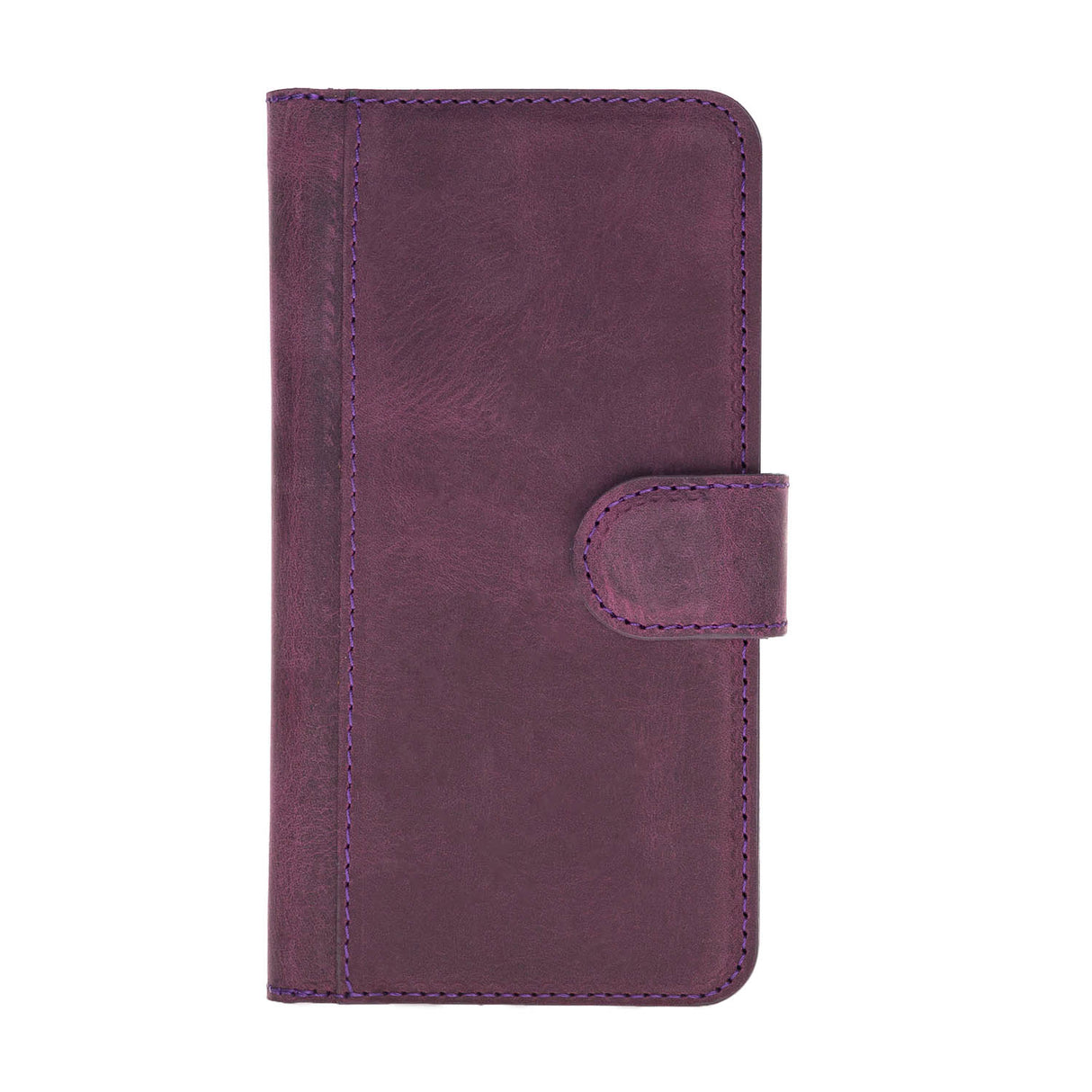 iPhone SE / 8 / 7 Purple Leather Detachable Dual 2-in-1 Wallet Case with Card Holder - Hardiston - 5