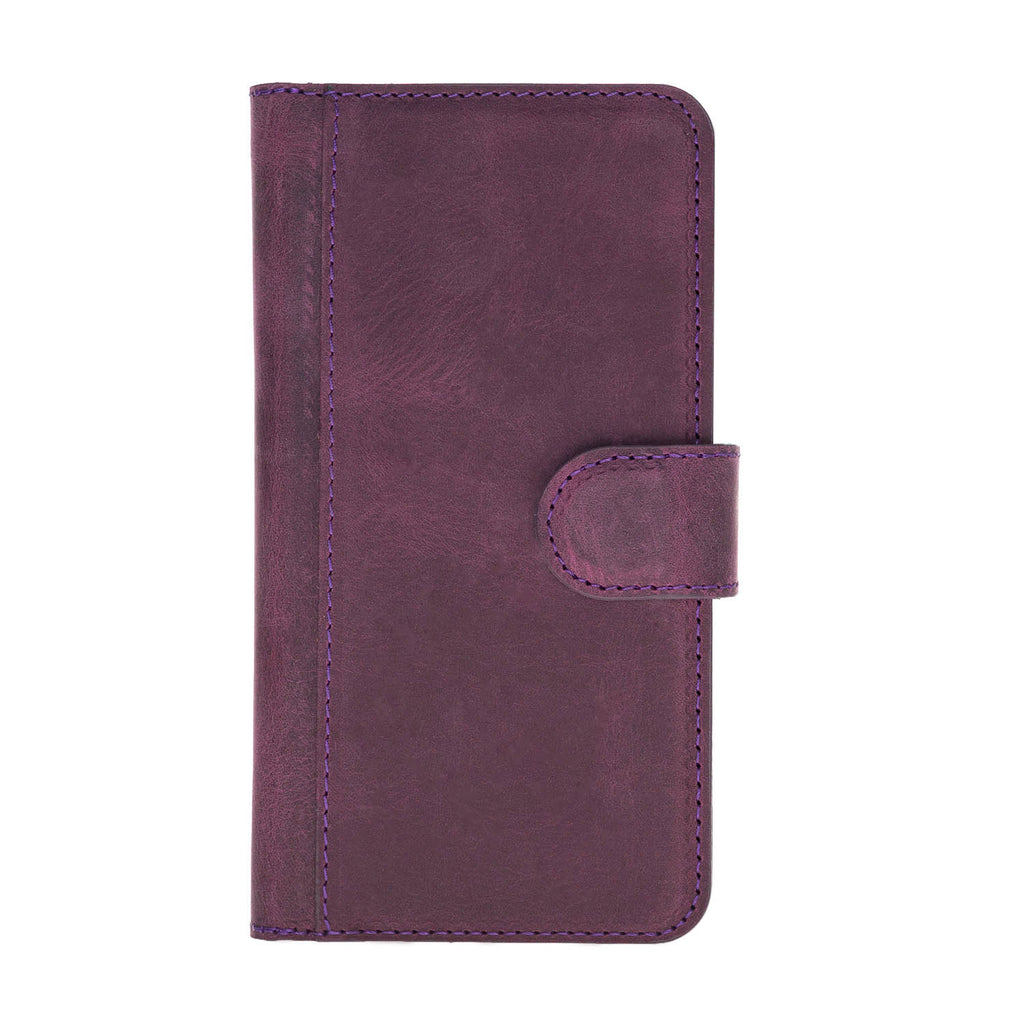 iPhone SE / 8 / 7 Purple Leather Detachable Dual 2-in-1 Wallet Case with Card Holder - Hardiston - 5