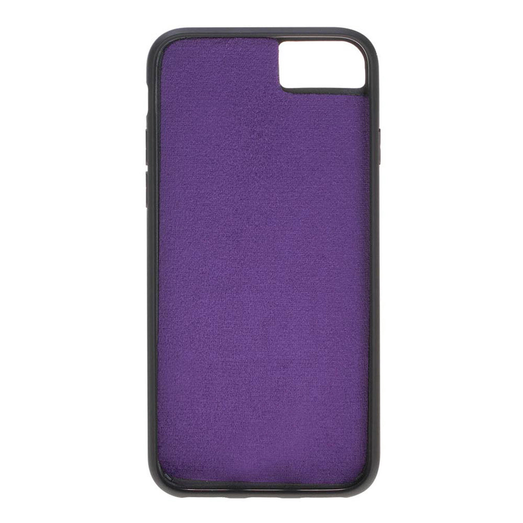 iPhone SE / 8 / 7 Purple Leather Detachable 2-in-1 Wallet Case with Card Holder - Hardiston - 7