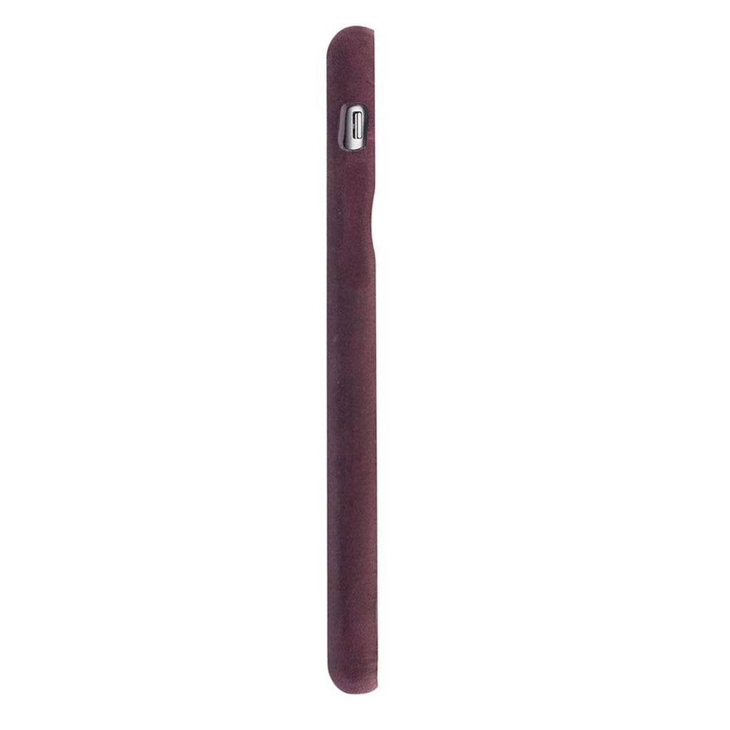 iPhone SE / 8 / 7 Purple Leather Snap-On Case - Hardiston - 5