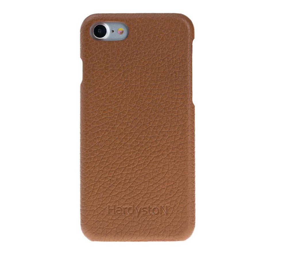 iPhone SE / 8 / 7 Tan Leather Snap-On Case - Hardiston - 1