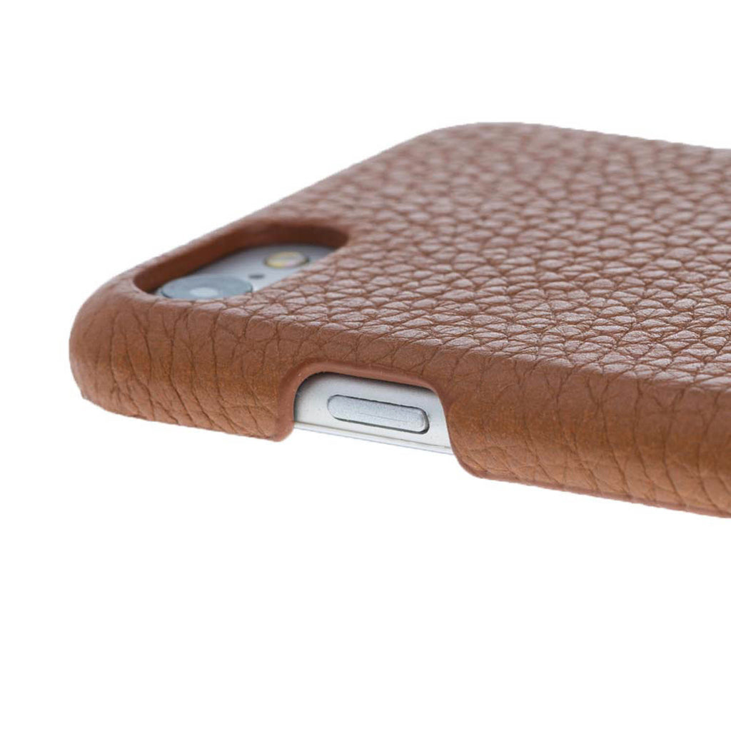 iPhone SE / 8 / 7 Tan Leather Snap-On Case - Hardiston - 6