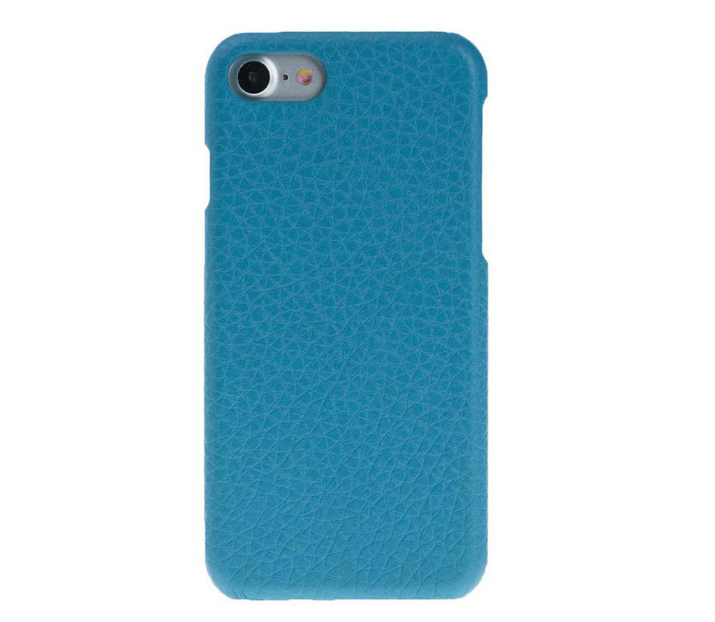iPhone SE / 8 / 7 Turquoise Leather Snap-On Case - Hardiston - 1