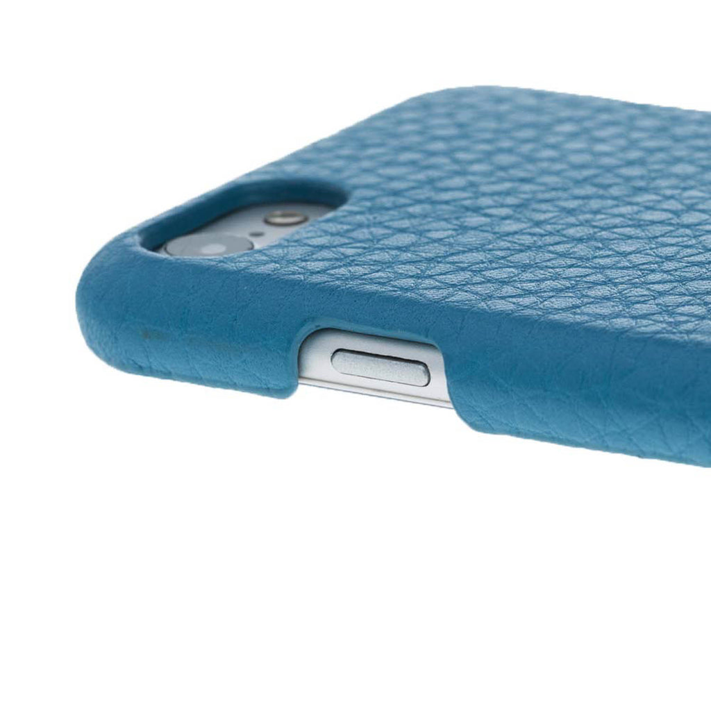 iPhone SE / 8 / 7 Turquoise Leather Snap-On Case - Hardiston - 6