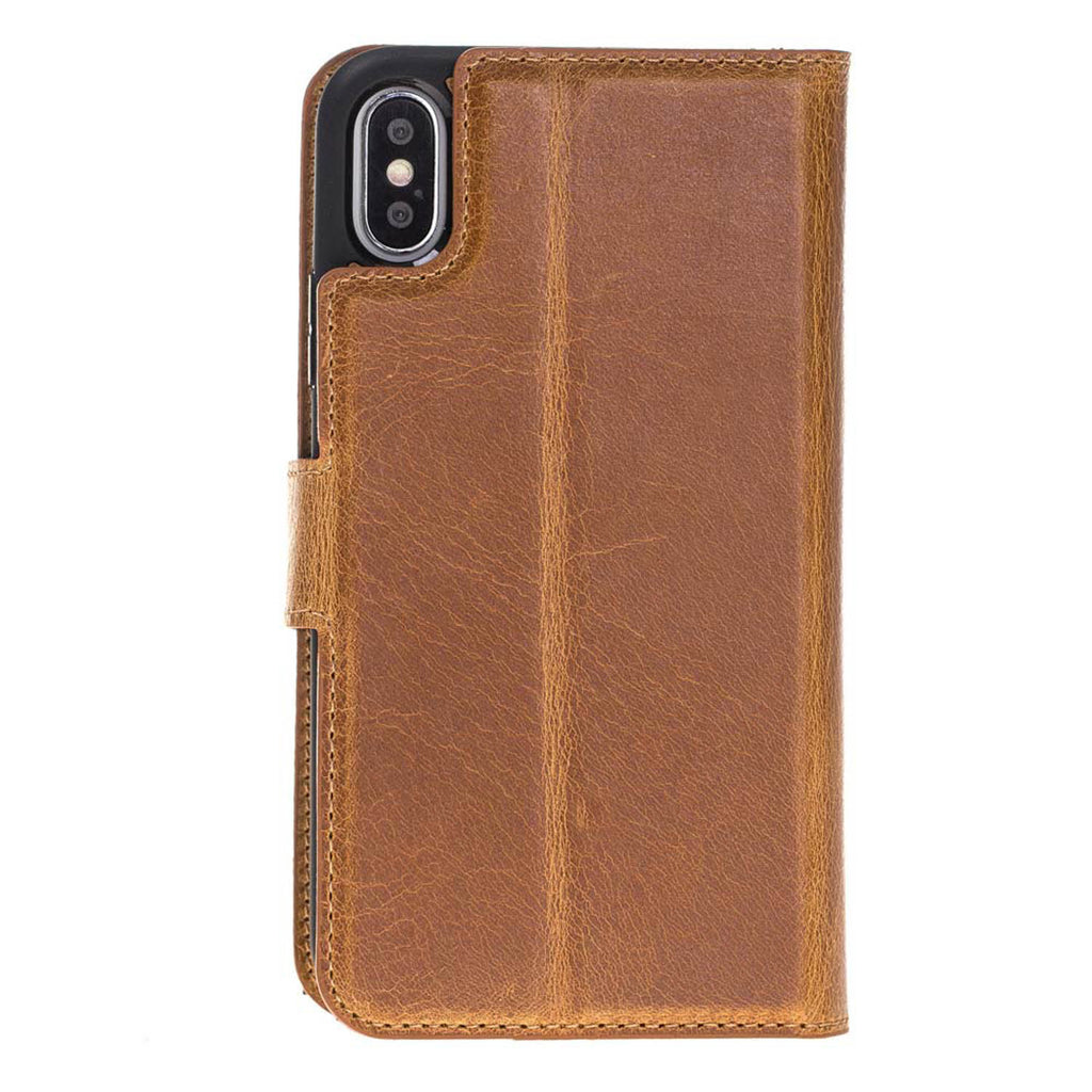 iPhone X / XS Amber Leather Detachable Dual 2-in-1 Wallet Case with Card Holder - Hardiston - 6