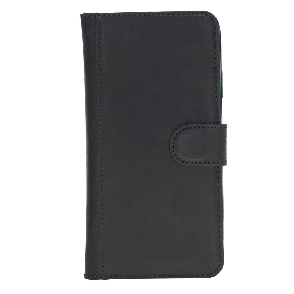 iPhone X / XS Black Leather Detachable Dual 2-in-1 Wallet Case with Card Holder - Hardiston - 5