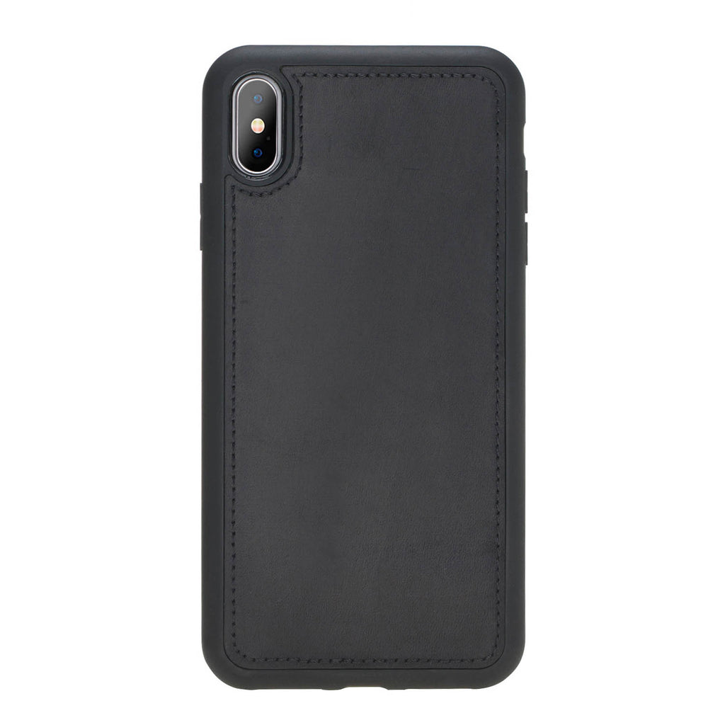 iPhone X / XS Black Leather Detachable Dual 2-in-1 Wallet Case with Card Holder - Hardiston - 7
