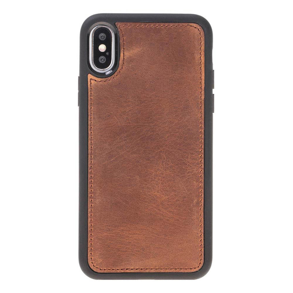 iPhone X / XS Brown Leather Detachable Dual 2-in-1 Wallet Case with Card Holder - Hardiston - 7