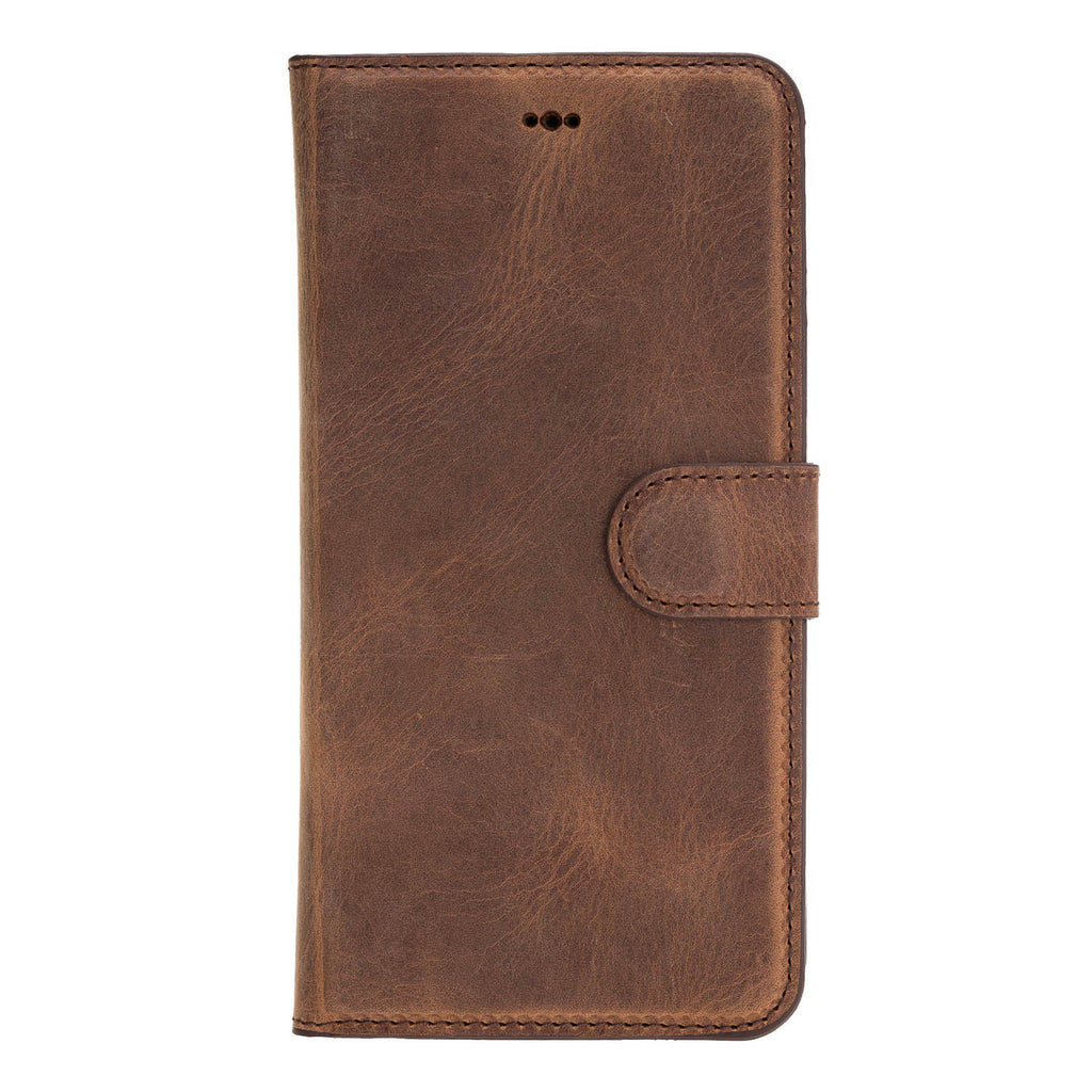 iPhone X/XS Brown Leather Detachable 2-in-1 Wallet Case with Card Holder - Hardiston - 4