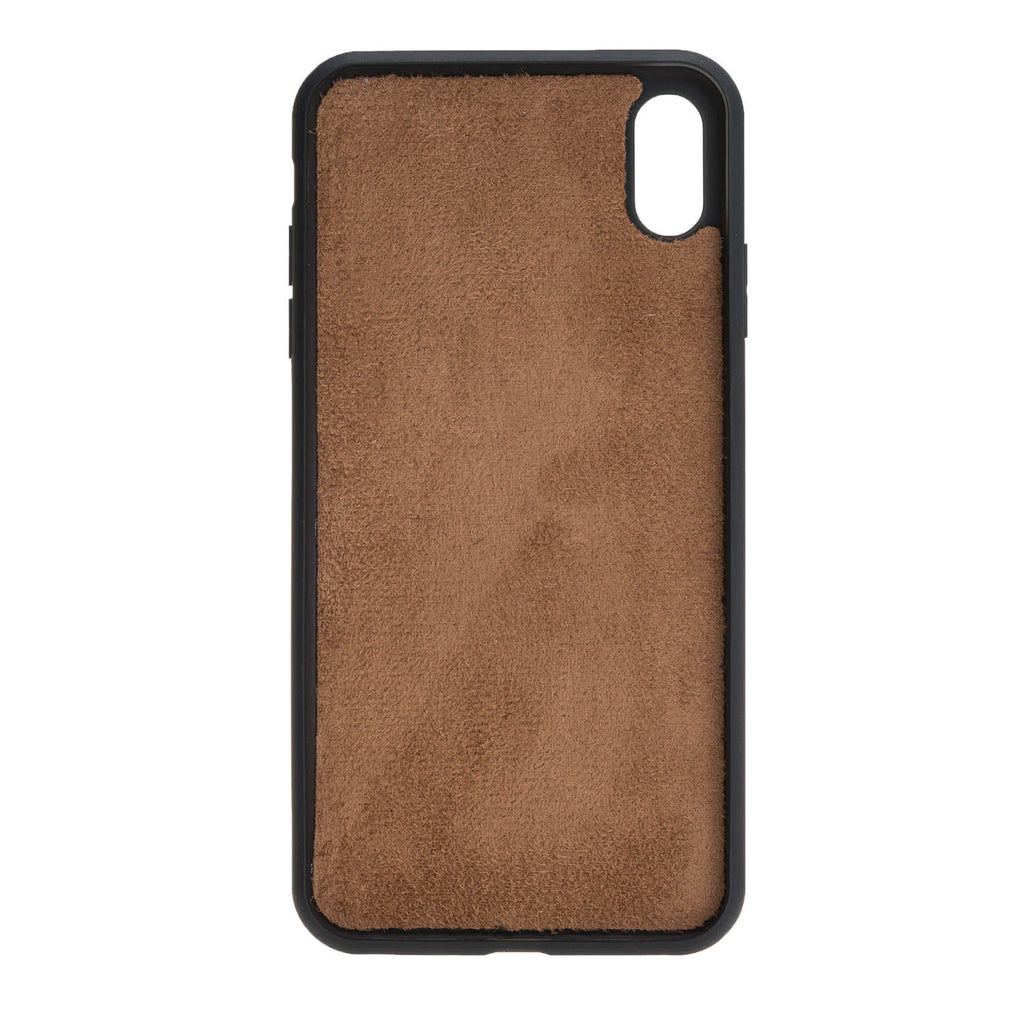 iPhone X/XS Brown Leather Detachable 2-in-1 Wallet Case with Card Holder - Hardiston - 7