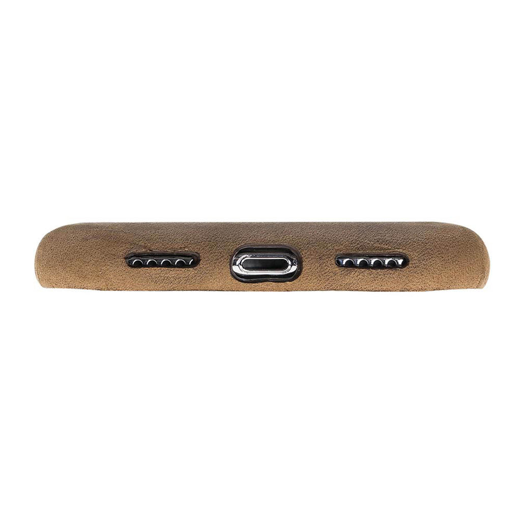 iPhone X / XS Camel Leather Snap-On Case - Hardiston - 6