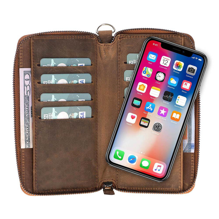 Compatible With Iphone 14 Plus Crossbody Wallet Case Pu Leather With Card  Holder Flip Folio Zipper Purse Cover | Fruugo NO