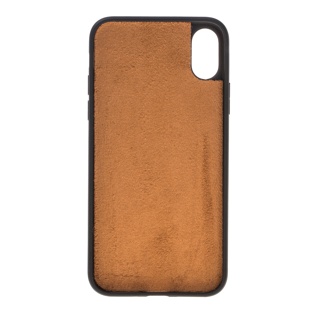 iPhone X/XS Cinnamon Leather Detachable 2-in-1 Wallet Case with Card Holder - Hardiston - 7