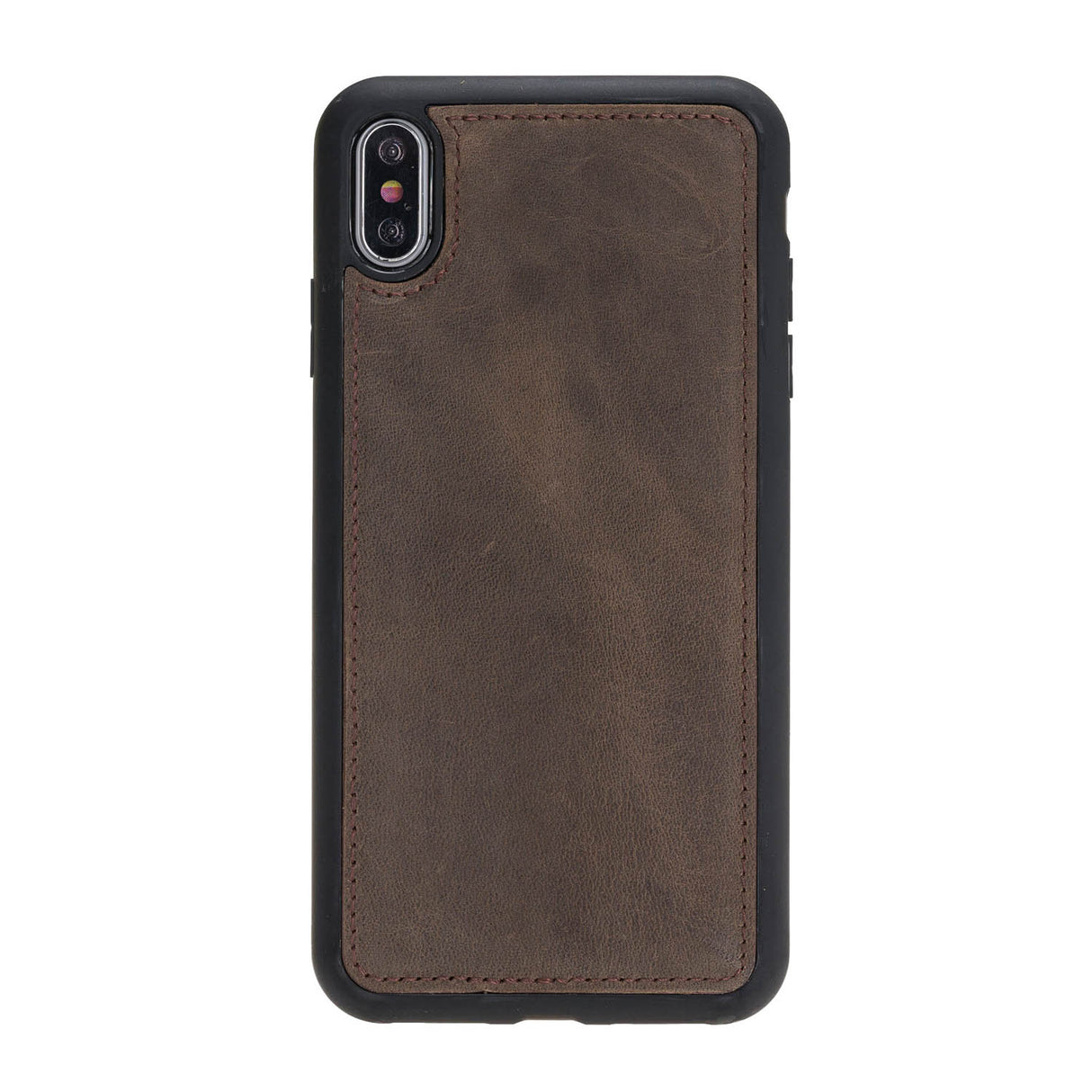 iPhone X / XS Mocha Leather Detachable Dual 2-in-1 Wallet Case with Card Holder - Hardiston - 7