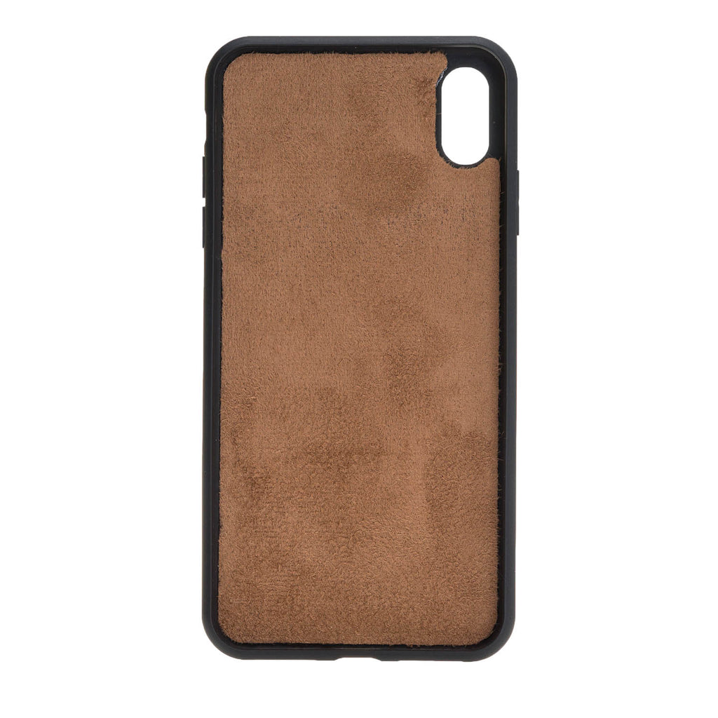 iPhone X / XS Mocha Leather Detachable Dual 2-in-1 Wallet Case with Card Holder - Hardiston - 8