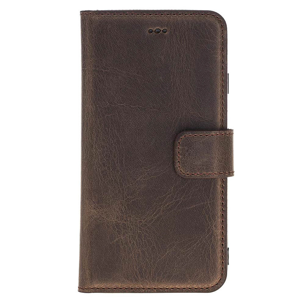 iPhone X/XS Mocha Leather Detachable 2-in-1 Wallet Case with Card Holder - Hardiston - 4