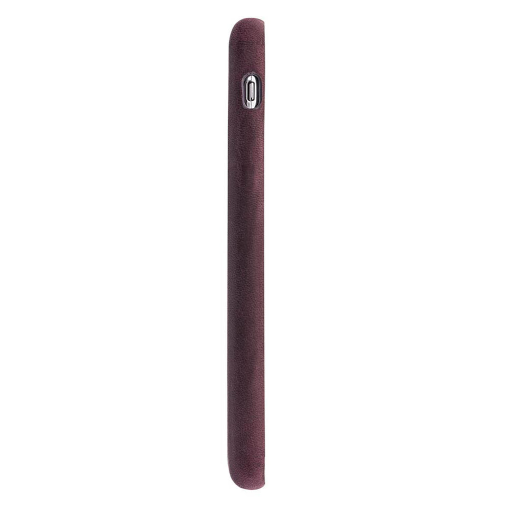 iPhone X / XS Purple Leather Snap-On Case - Hardiston - 5