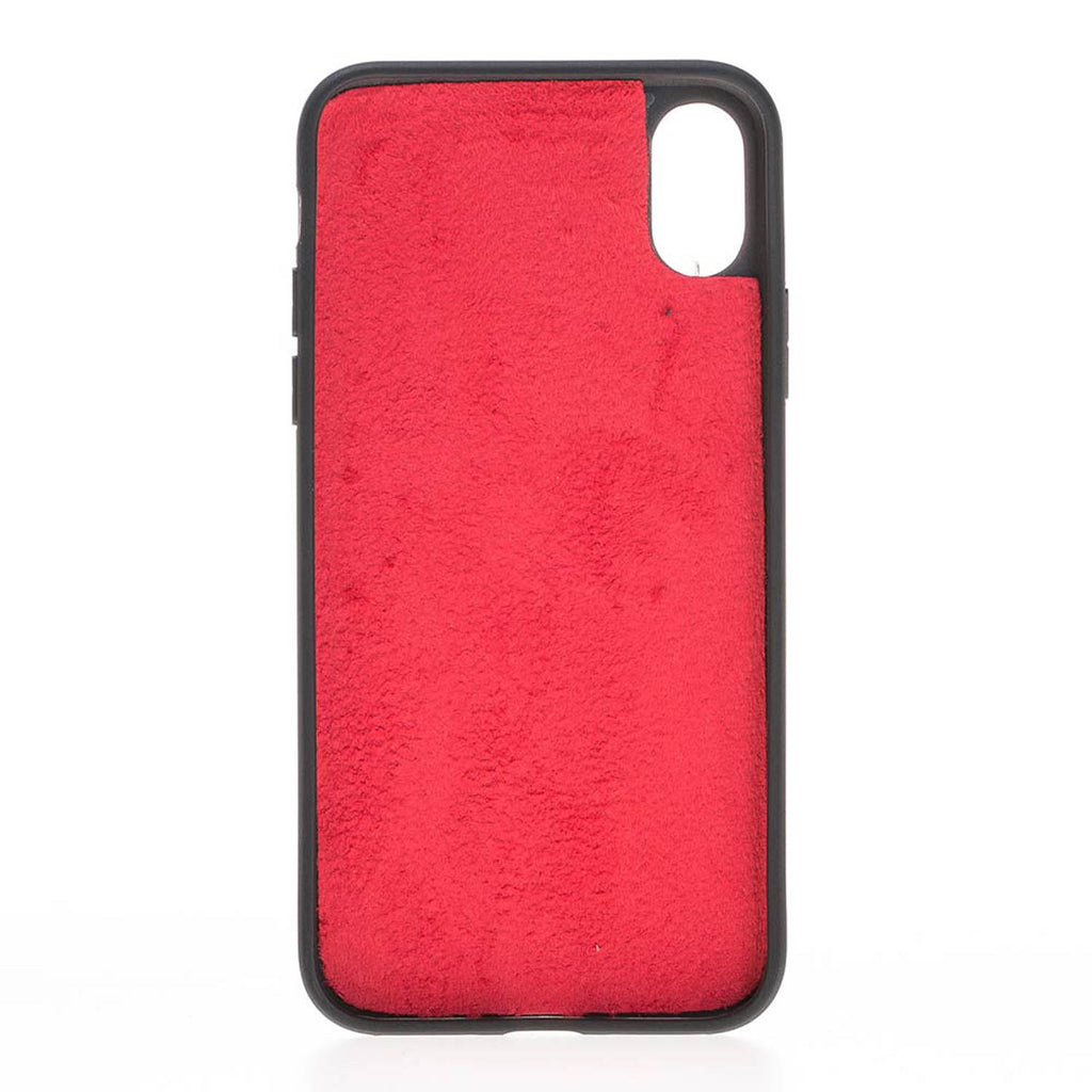 iPhone X/XS Red Leather Detachable 2-in-1 Wallet Case with Card Holder - Hardiston - 7