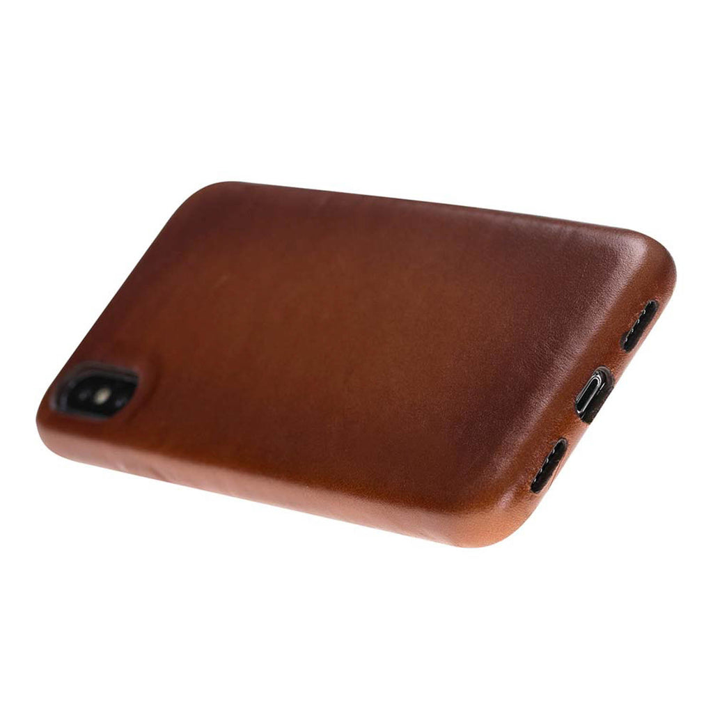 iPhone X / XS Russet Leather Snap-On Case - Hardiston - 4