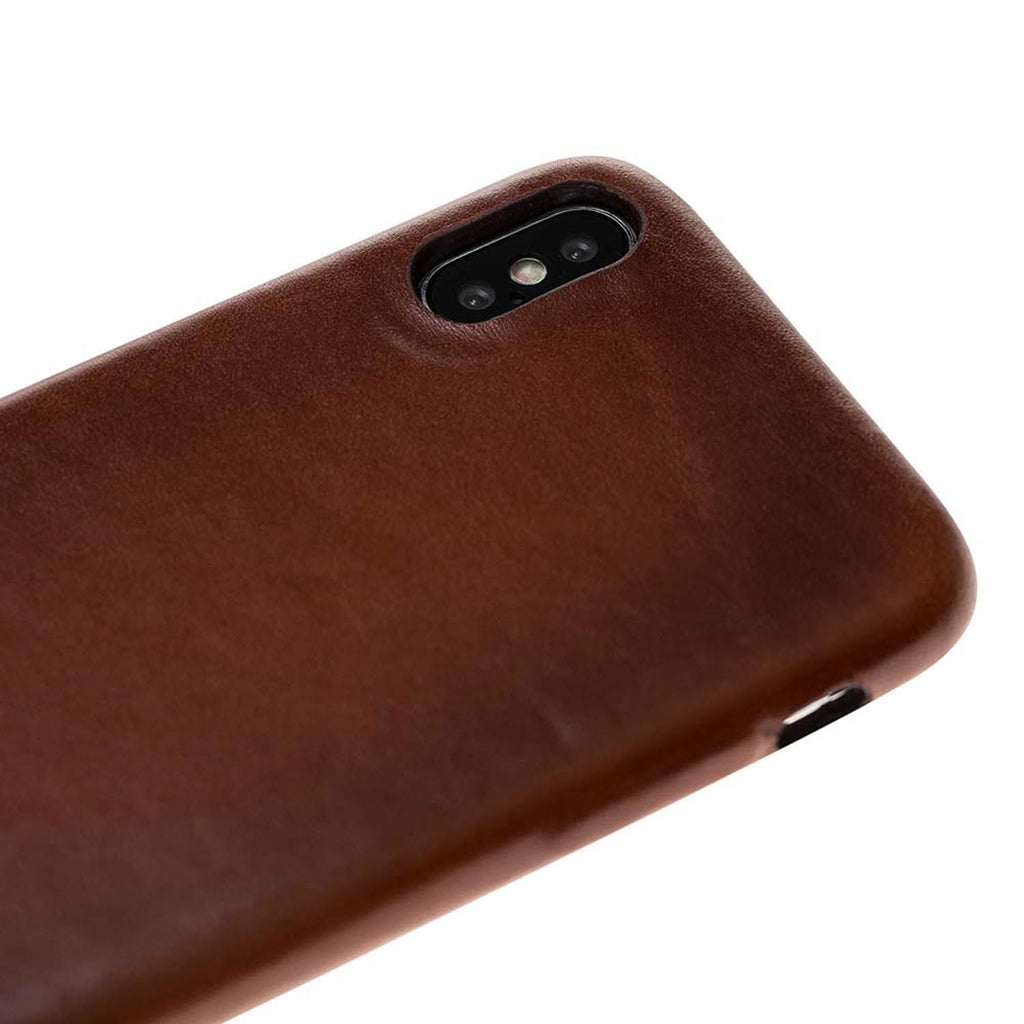 iPhone X / XS Russet Leather Snap-On Case - Hardiston - 7