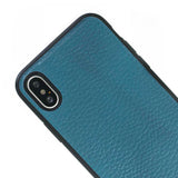 iPhone X / XS Turquoise Leather Snap-On Flex Case - Hardiston - 6