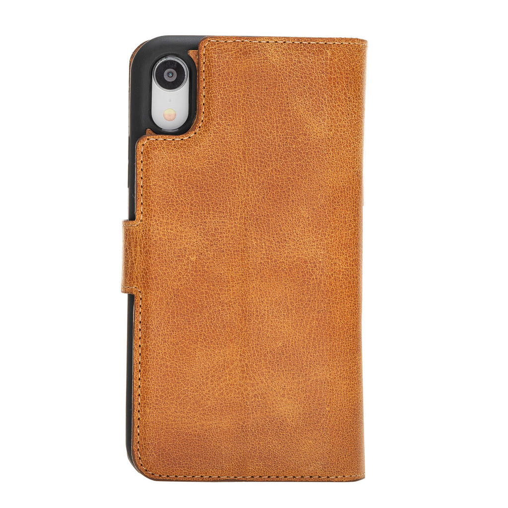 iPhone XR Amber Leather Detachable Dual 2-in-1 Wallet Case with Card Holder - Hardiston - 6