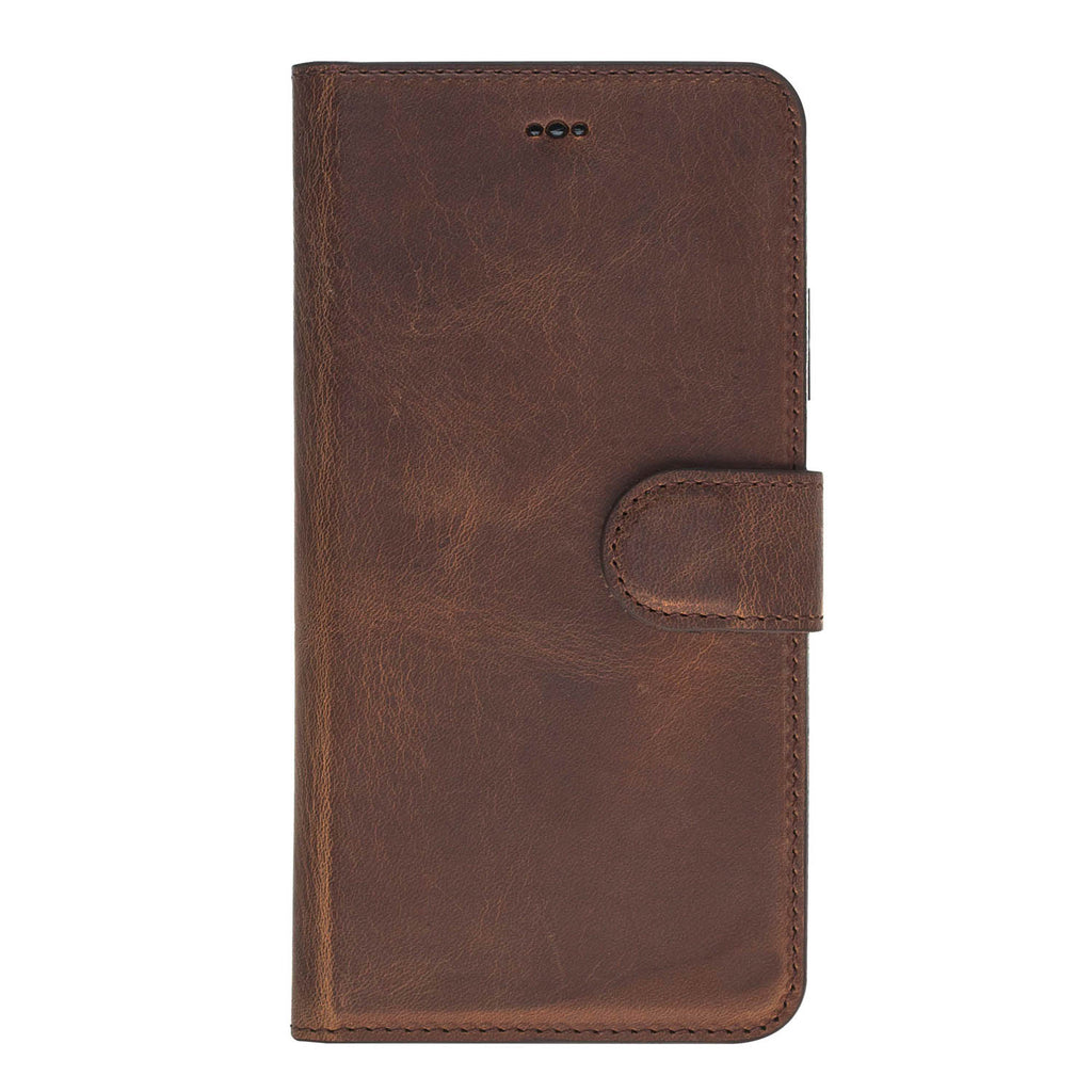 iPhone XR Brown Leather Detachable 2-in-1 Wallet Case with Card Holder - Hardiston - 4