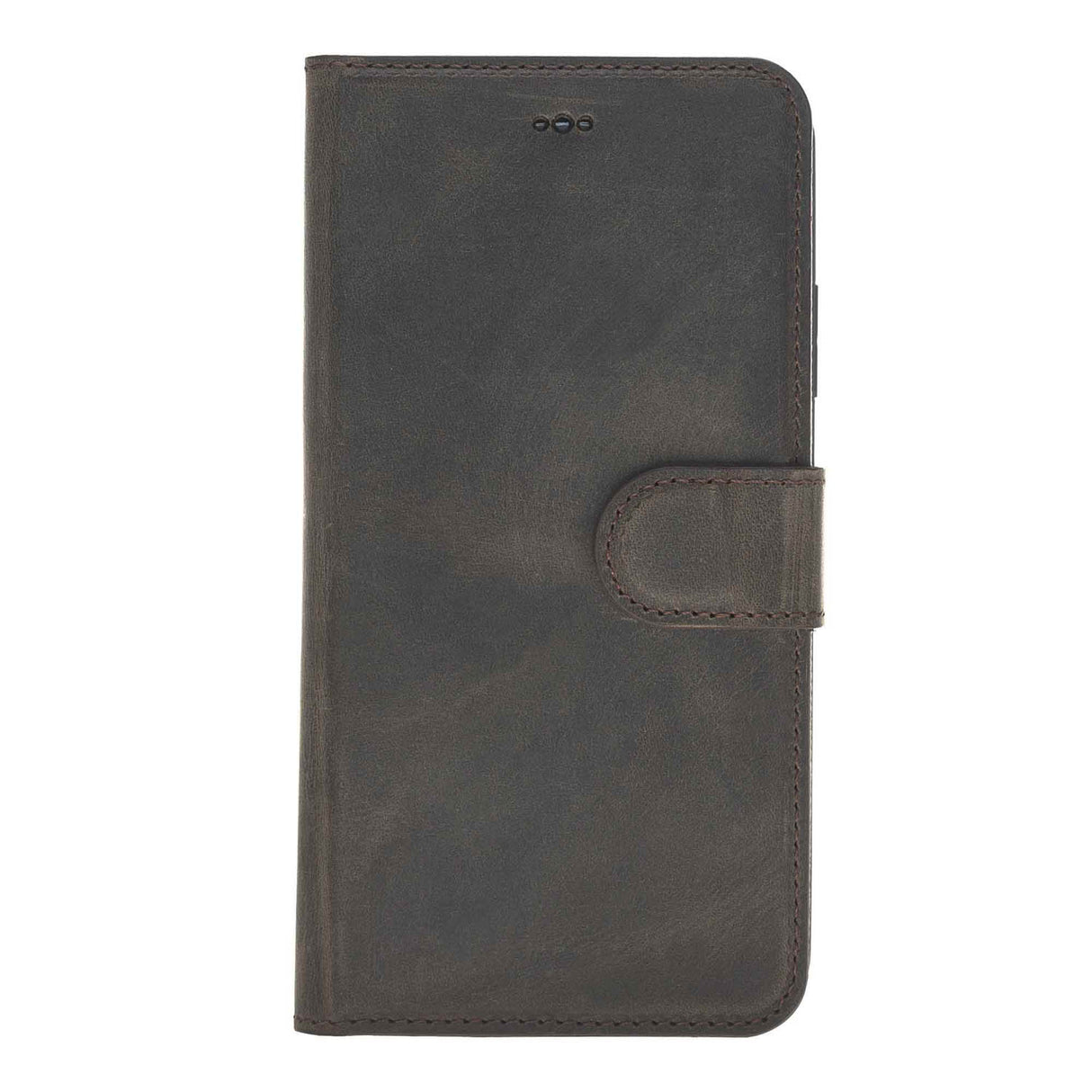 iPhone XR Mocha Leather Detachable 2-in-1 Wallet Case with Card Holder - Hardiston - 4