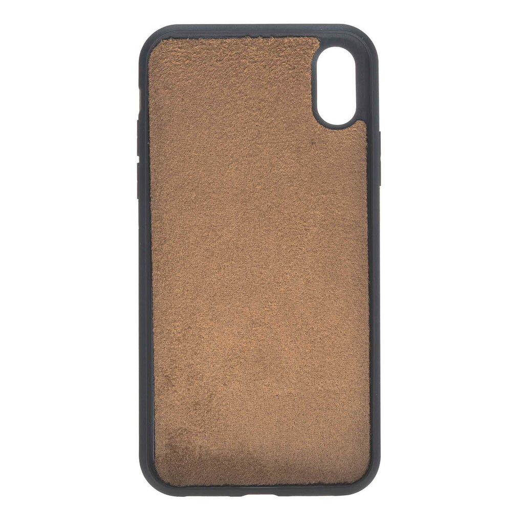 iPhone XR Mocha Leather Detachable 2-in-1 Wallet Case with Card Holder - Hardiston - 7