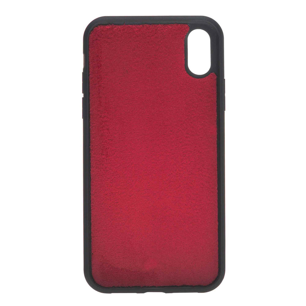 iPhone XR Red Leather Detachable 2-in-1 Wallet Case with Card Holder - Hardiston - 7
