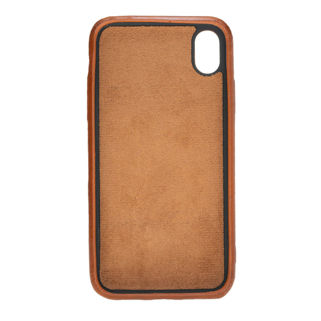 iPhone XR Russet Leather Snap-On Case with Card Holder - Hardiston - 4