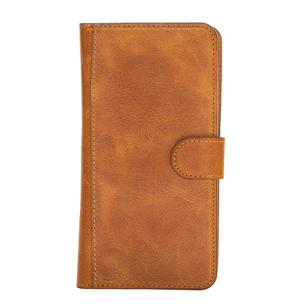 iPhone XS Max Amber Leather Detachable Dual 2-in-1 Wallet Case with Card Holder - Hardiston - 5