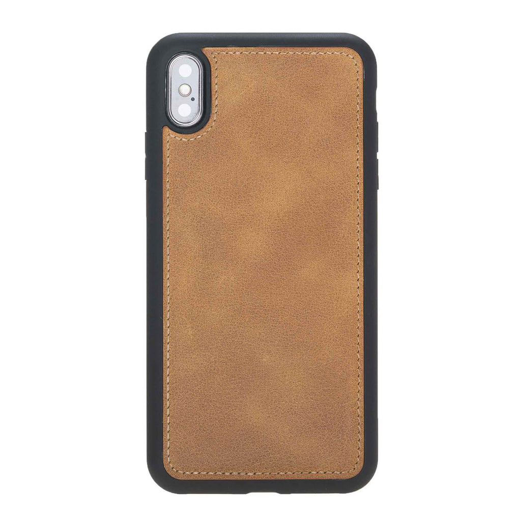 iPhone XS Max Amber Leather Detachable 2-in-1 Wallet Case with Card Holder - Hardiston - 6