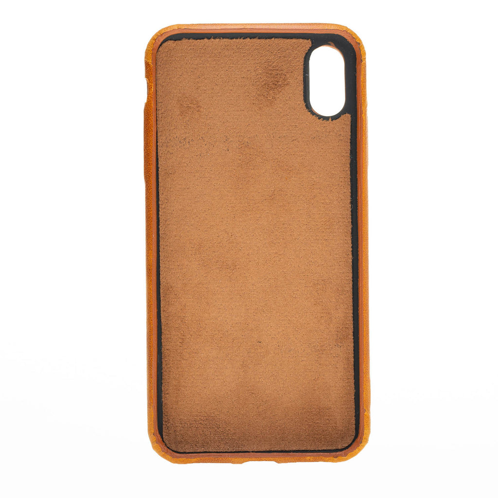 iPhone XS Max Amber Leather Snap-On Case with Card Holder - Hardiston - 4
