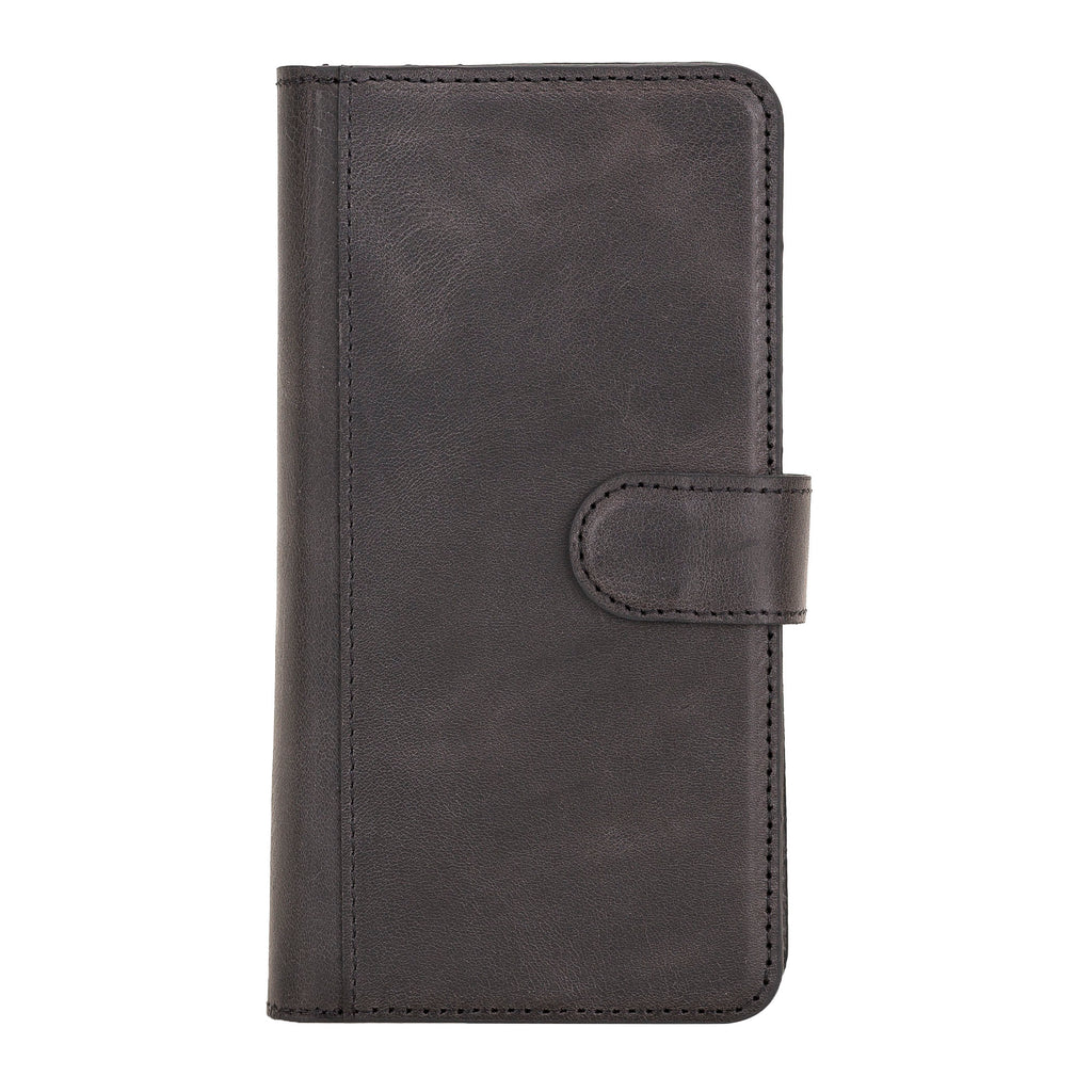 iPhone XS Max Black Leather Detachable Dual 2-in-1 Wallet Case with Card Holder - Hardiston - 5