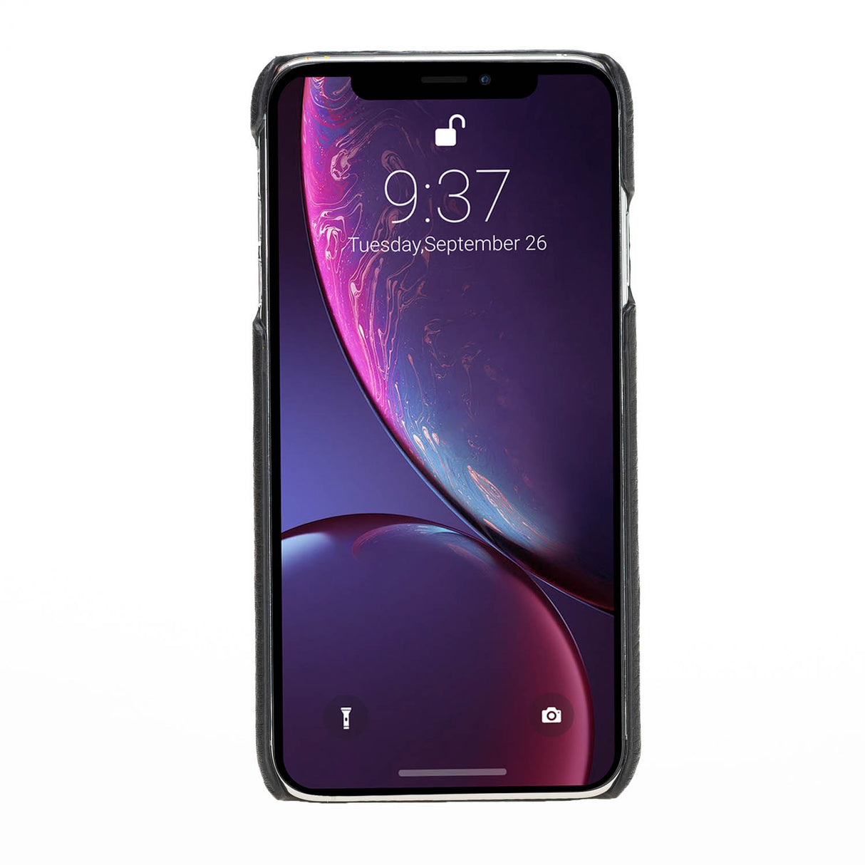 iPhone XS Max Black Leather Snap-On Case with Card Holder - Hardiston - 3