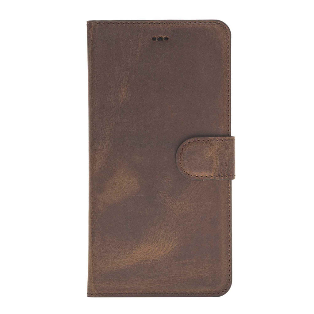 iPhone XS Max Brown Leather Detachable 2-in-1 Wallet Case with Card Holder - Hardiston - 4