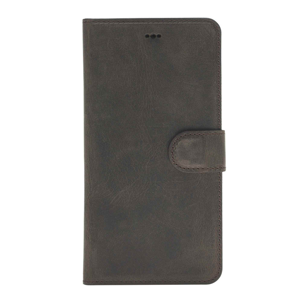 iPhone XS Max Mocha Leather Detachable 2-in-1 Wallet Case with Card Holder - Hardiston - 4