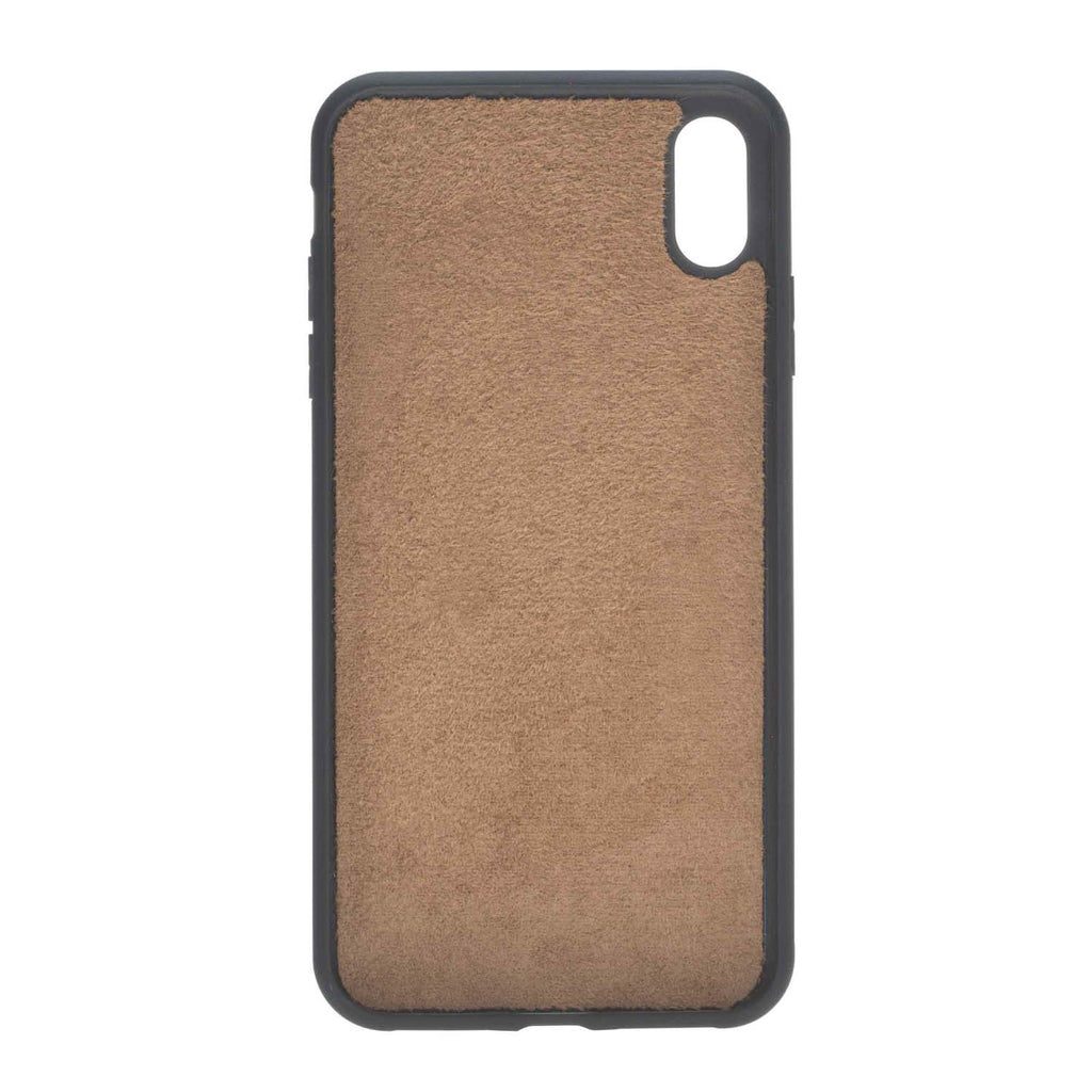 iPhone XS Max Mocha Leather Detachable 2-in-1 Wallet Case with Card Holder - Hardiston - 7