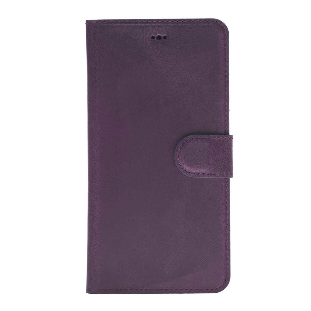 iPhone XS Max Purple Leather Detachable 2-in-1 Wallet Case with Card Holder - Hardiston - 4
