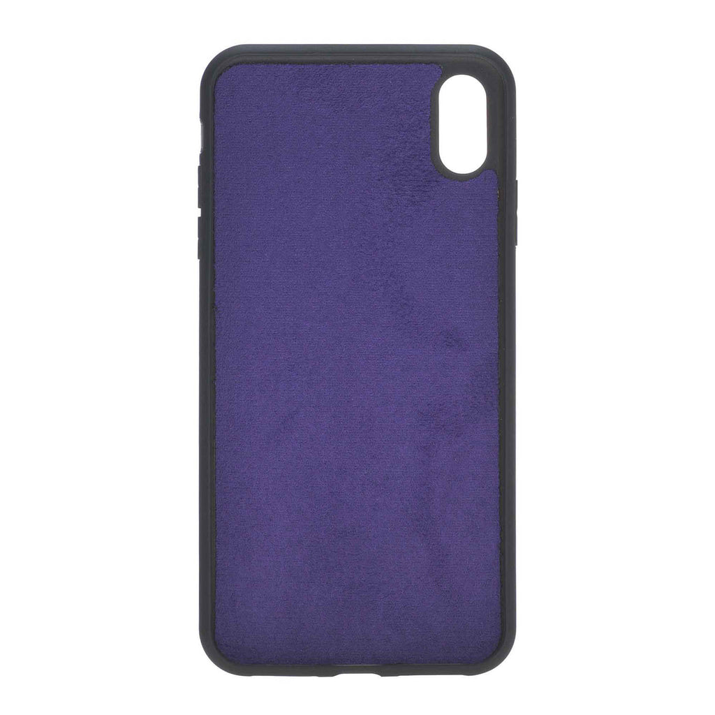 iPhone XS Max Purple Leather Detachable 2-in-1 Wallet Case with Card Holder - Hardiston - 7