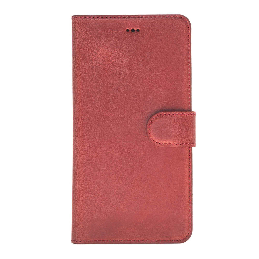 iPhone XS Max Red Leather Detachable 2-in-1 Wallet Case with Card Holder - Hardiston - 4