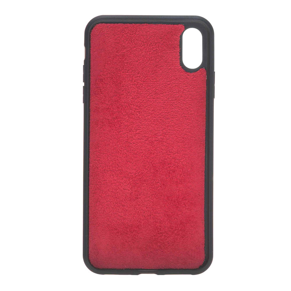 iPhone XS Max Red Leather Detachable 2-in-1 Wallet Case with Card Holder - Hardiston - 7