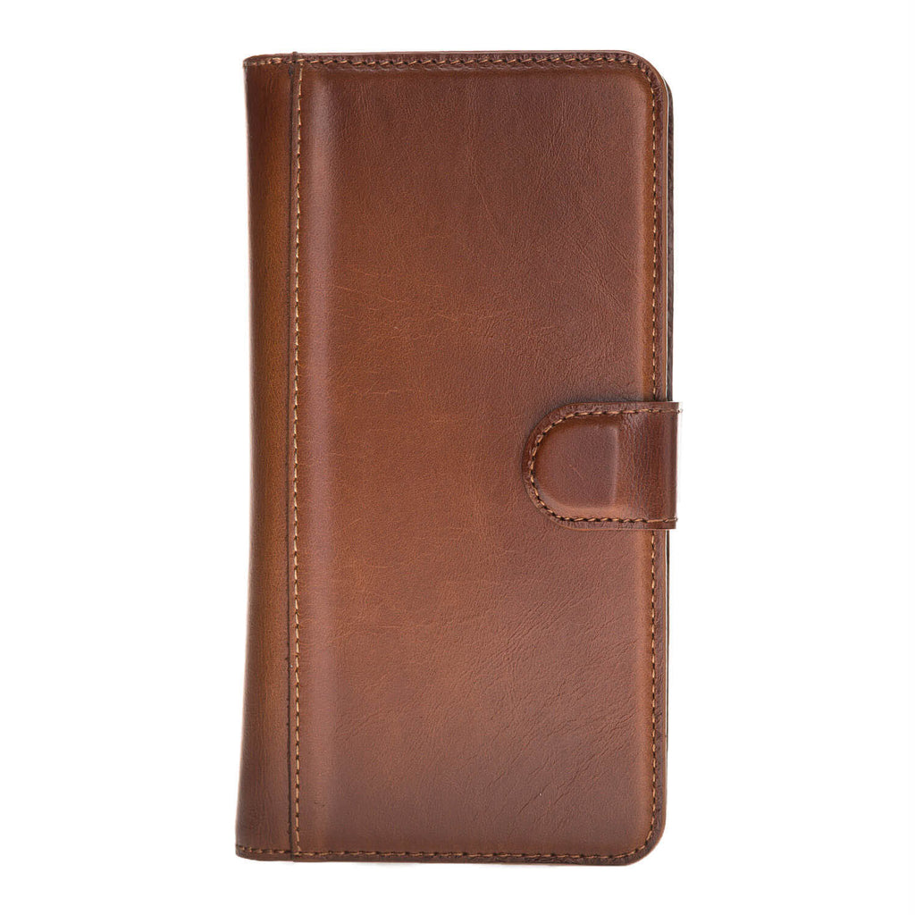 iPhone XS Max Russet Leather Detachable Dual 2-in-1 Wallet Case with Card Holder - Hardiston - 5