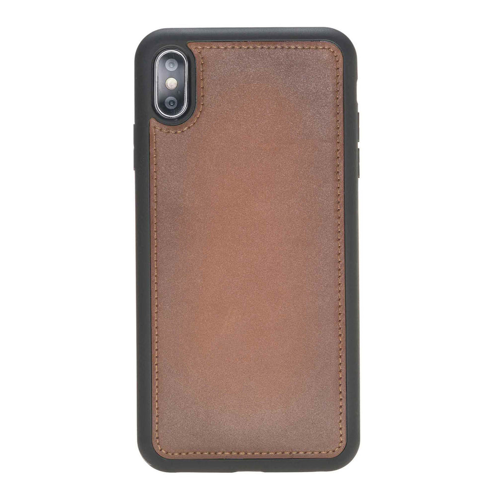 iPhone XS Max Russet Leather Detachable 2-in-1 Wallet Case with Card Holder - Hardiston - 6