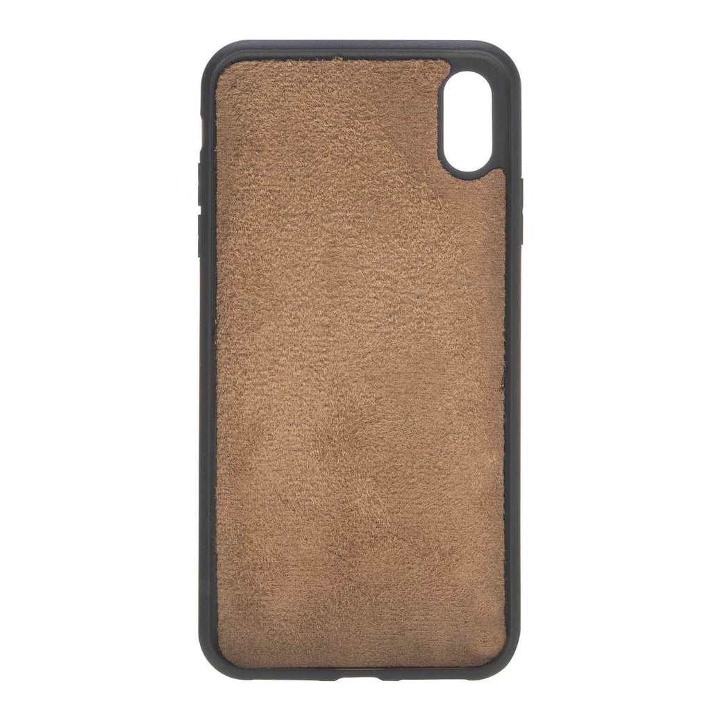 iPhone XS Max Russet Leather Detachable 2-in-1 Wallet Case with Card Holder - Hardiston - 7